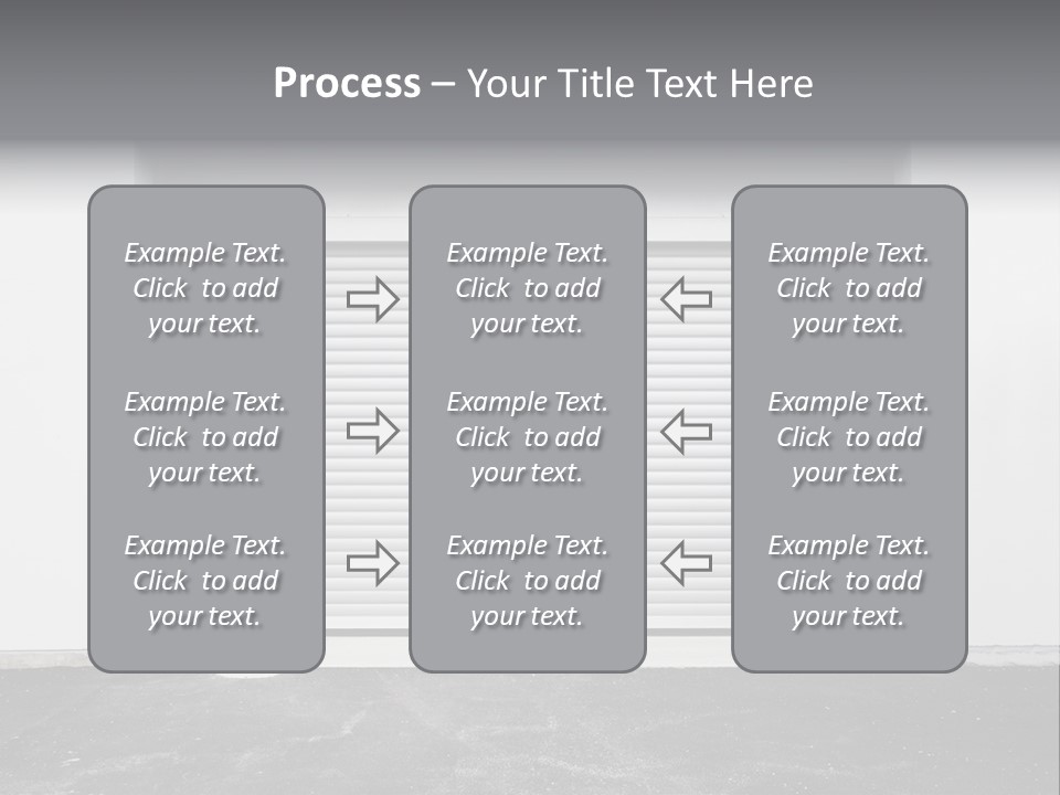 Panel Asphalt Cement PowerPoint Template
