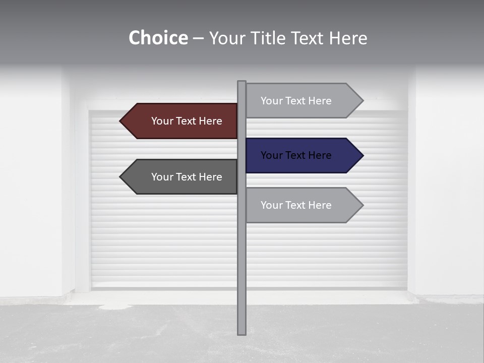 Panel Asphalt Cement PowerPoint Template