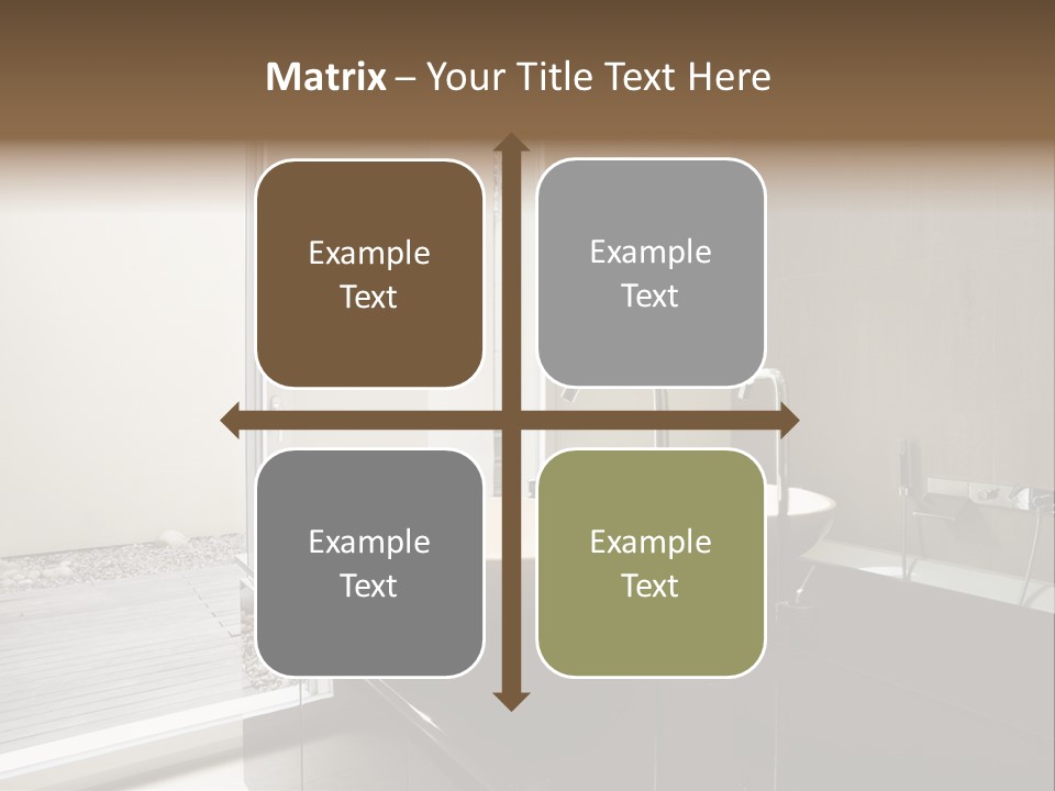 Bathroom Furniture Tiled PowerPoint Template