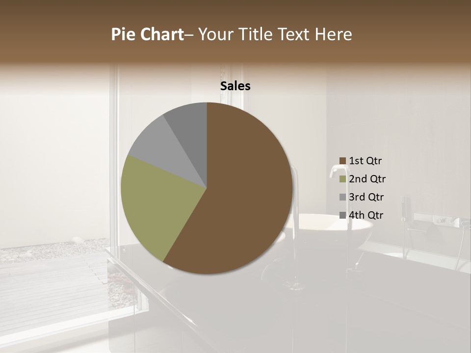 Bathroom Furniture Tiled PowerPoint Template