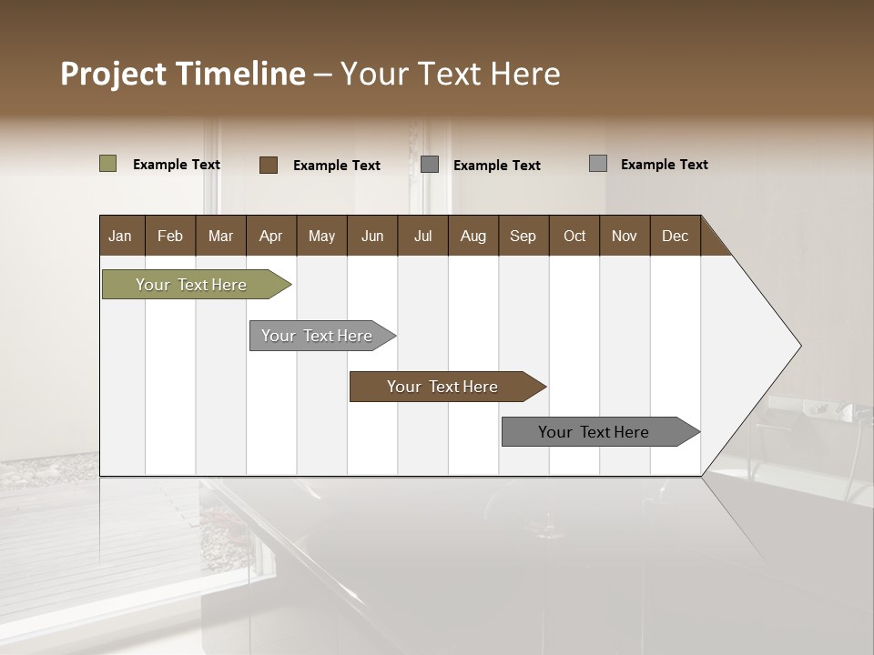Bathroom Furniture Tiled PowerPoint Template
