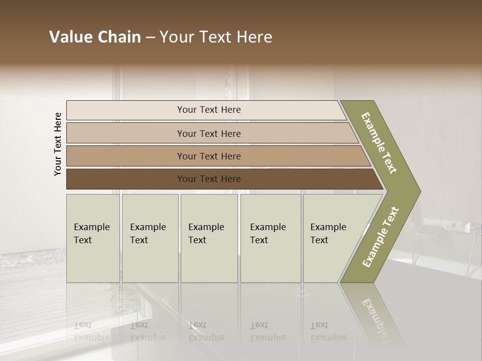 Bathroom Furniture Tiled PowerPoint Template