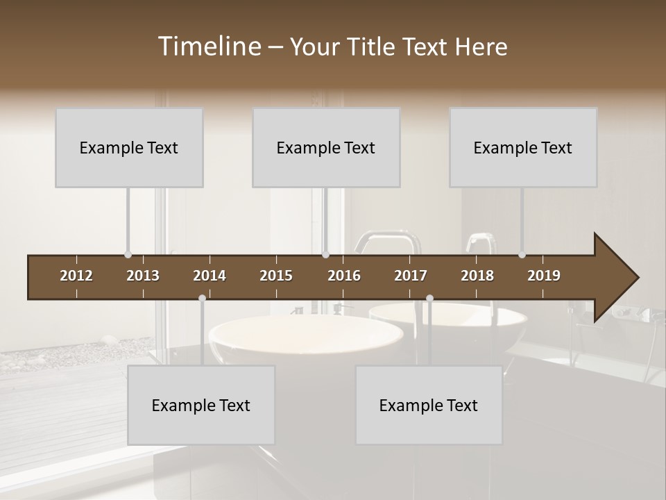 Bathroom Furniture Tiled PowerPoint Template