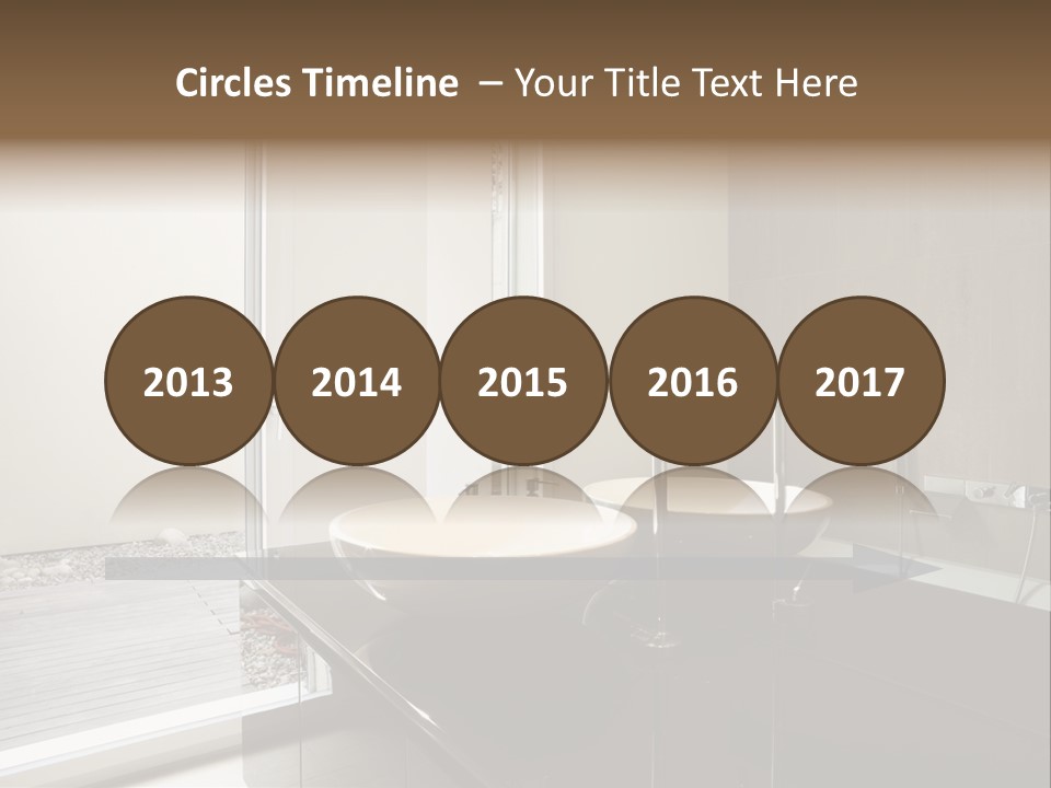 Bathroom Furniture Tiled PowerPoint Template