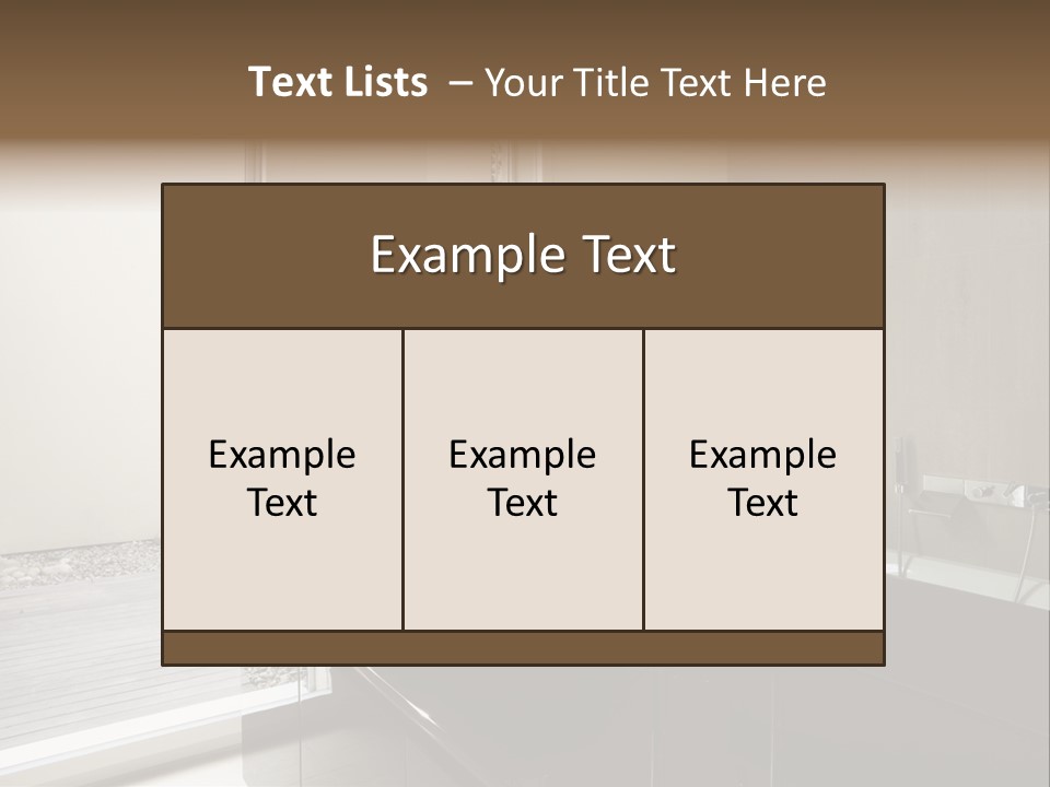 Bathroom Furniture Tiled PowerPoint Template
