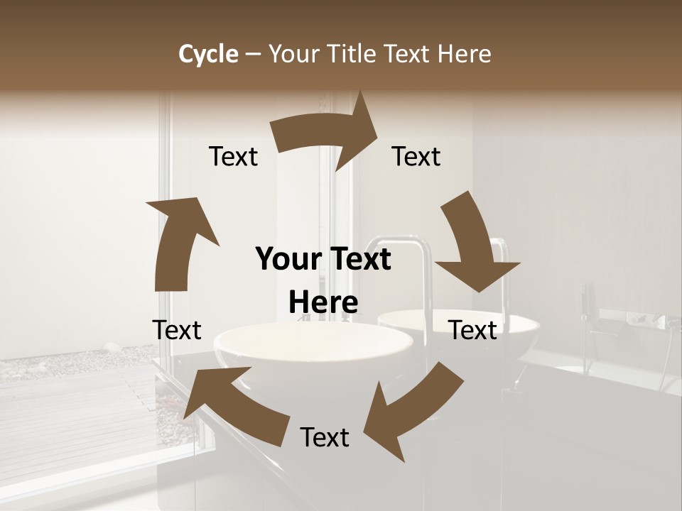 Bathroom Furniture Tiled PowerPoint Template