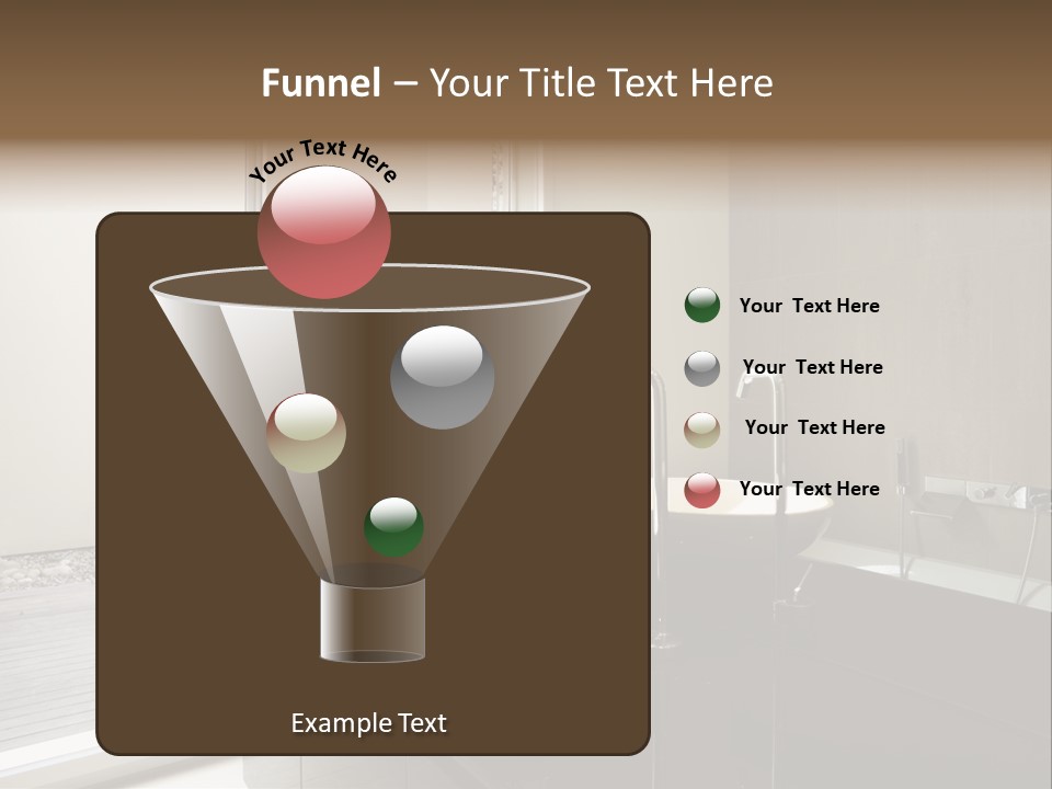 Bathroom Furniture Tiled PowerPoint Template