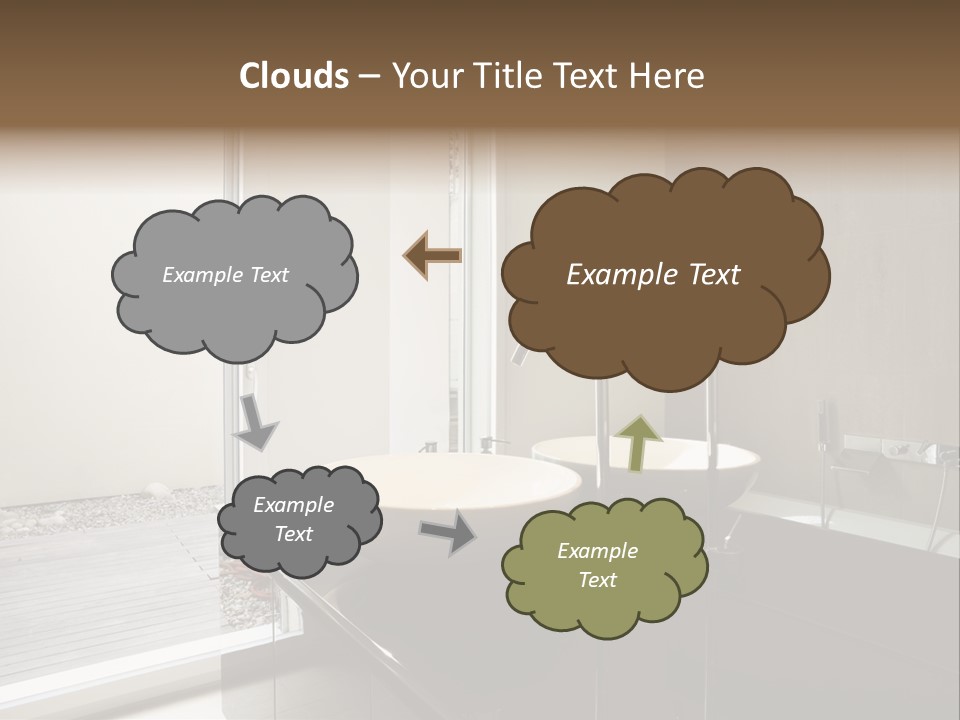 Bathroom Furniture Tiled PowerPoint Template