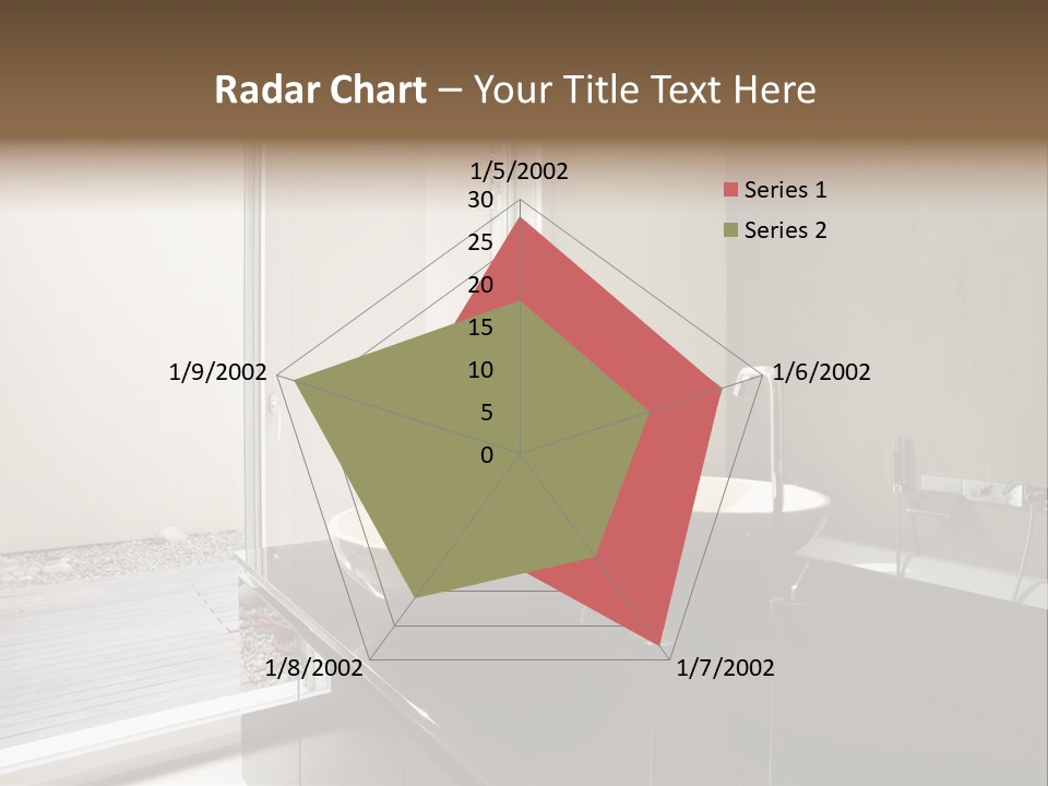 Bathroom Furniture Tiled PowerPoint Template
