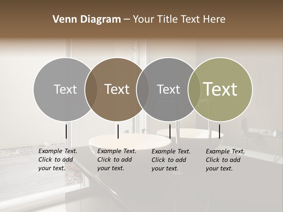Bathroom Furniture Tiled PowerPoint Template