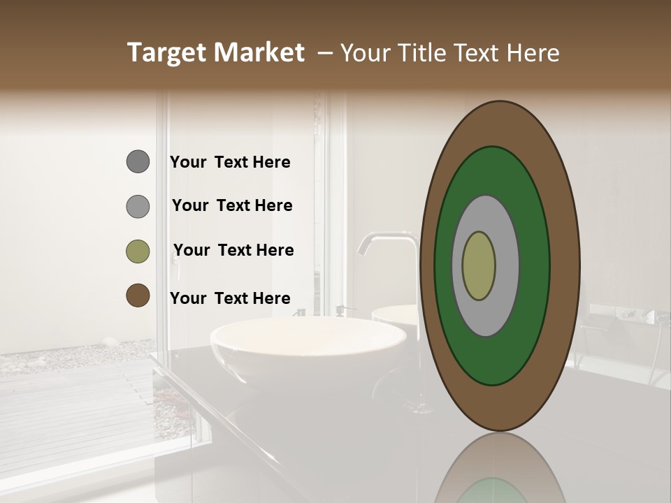 Bathroom Furniture Tiled PowerPoint Template