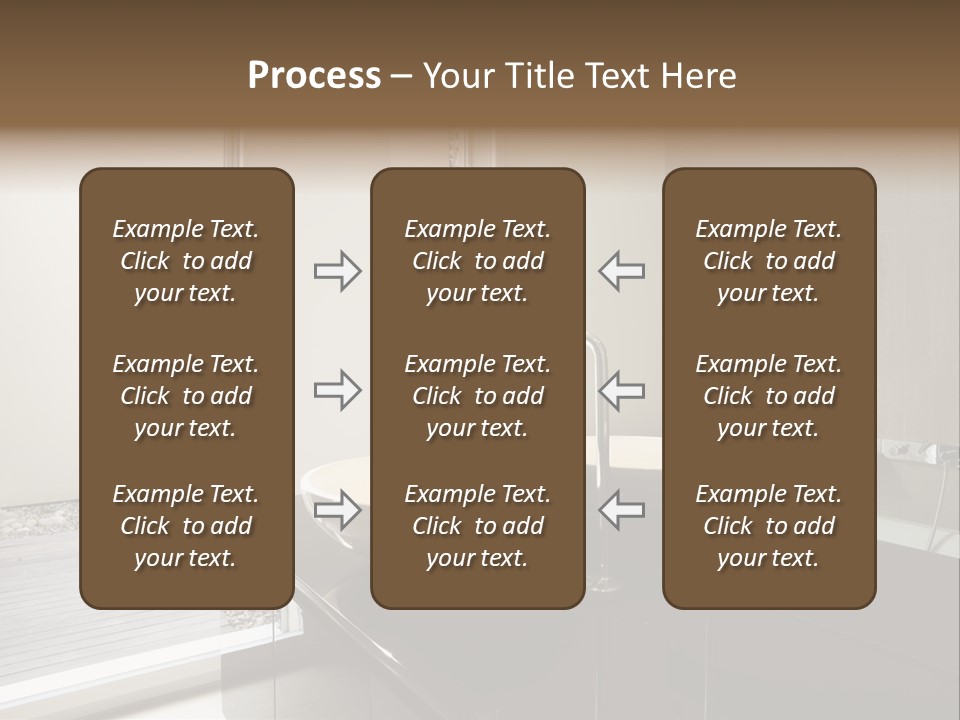 Bathroom Furniture Tiled PowerPoint Template