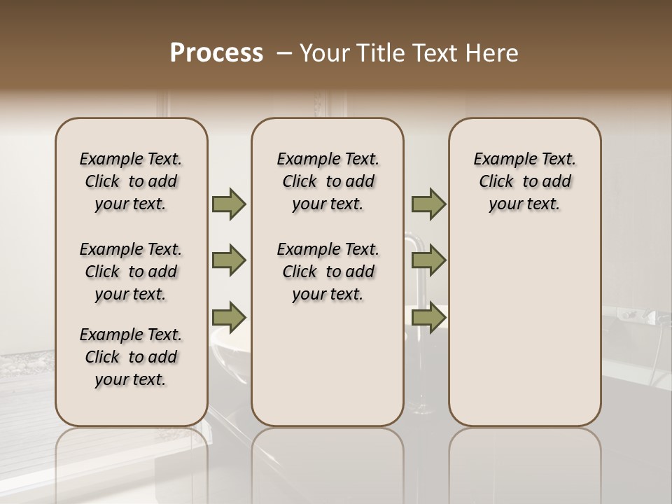 Bathroom Furniture Tiled PowerPoint Template