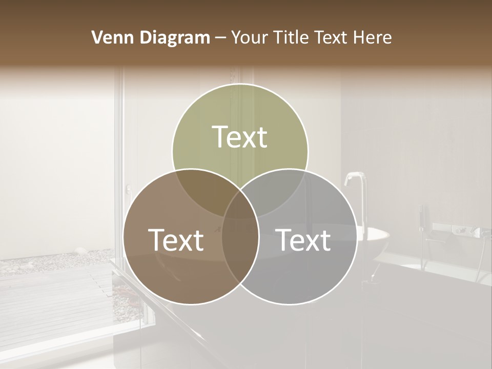 Bathroom Furniture Tiled PowerPoint Template