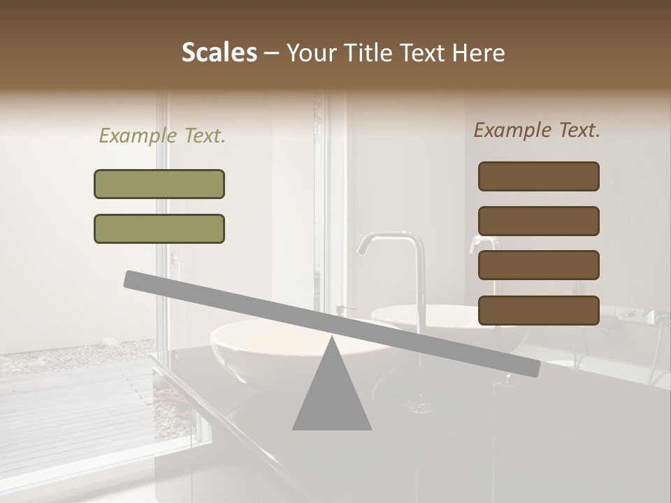 Bathroom Furniture Tiled PowerPoint Template