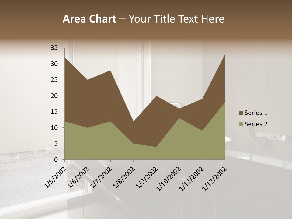 Bathroom Furniture Tiled PowerPoint Template