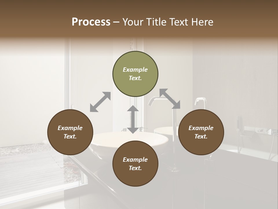 Bathroom Furniture Tiled PowerPoint Template