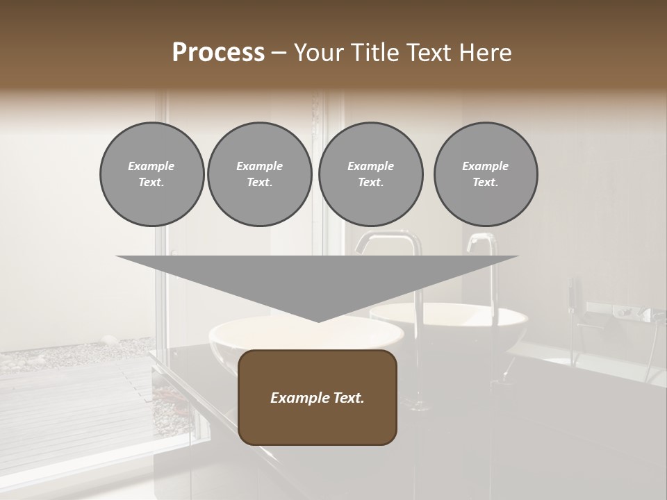 Bathroom Furniture Tiled PowerPoint Template