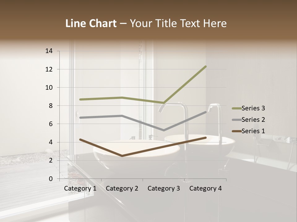 Bathroom Furniture Tiled PowerPoint Template