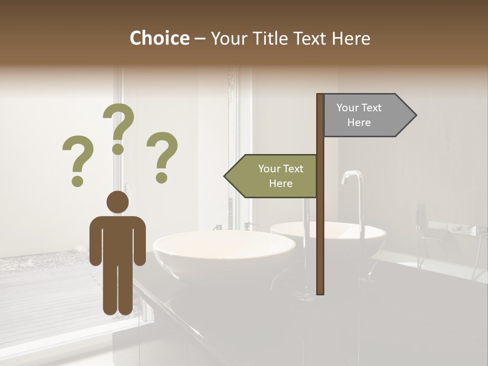 Bathroom Furniture Tiled PowerPoint Template