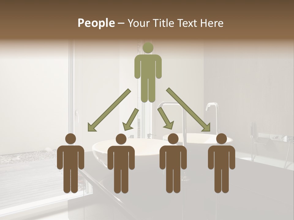 Bathroom Furniture Tiled PowerPoint Template