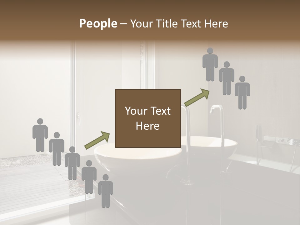 Bathroom Furniture Tiled PowerPoint Template