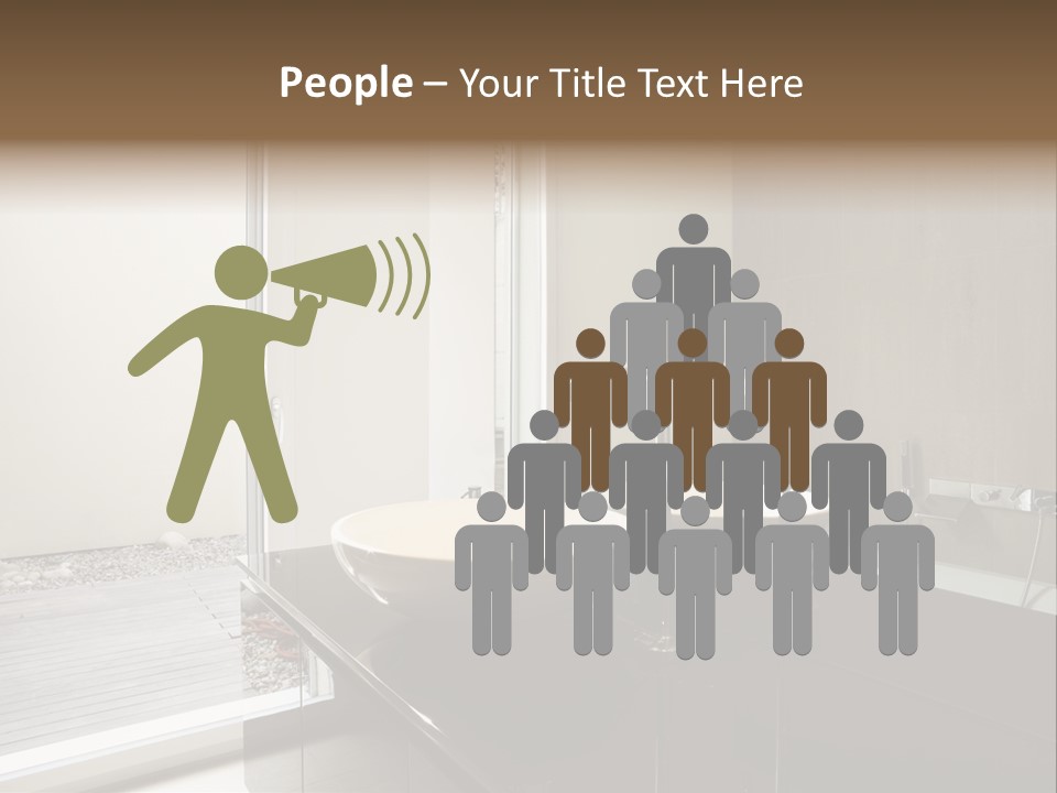 Bathroom Furniture Tiled PowerPoint Template