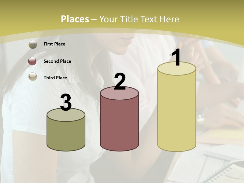 Teacher Women Study PowerPoint Template