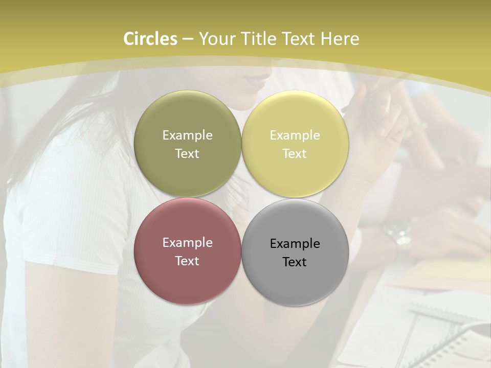 Teacher Women Study PowerPoint Template