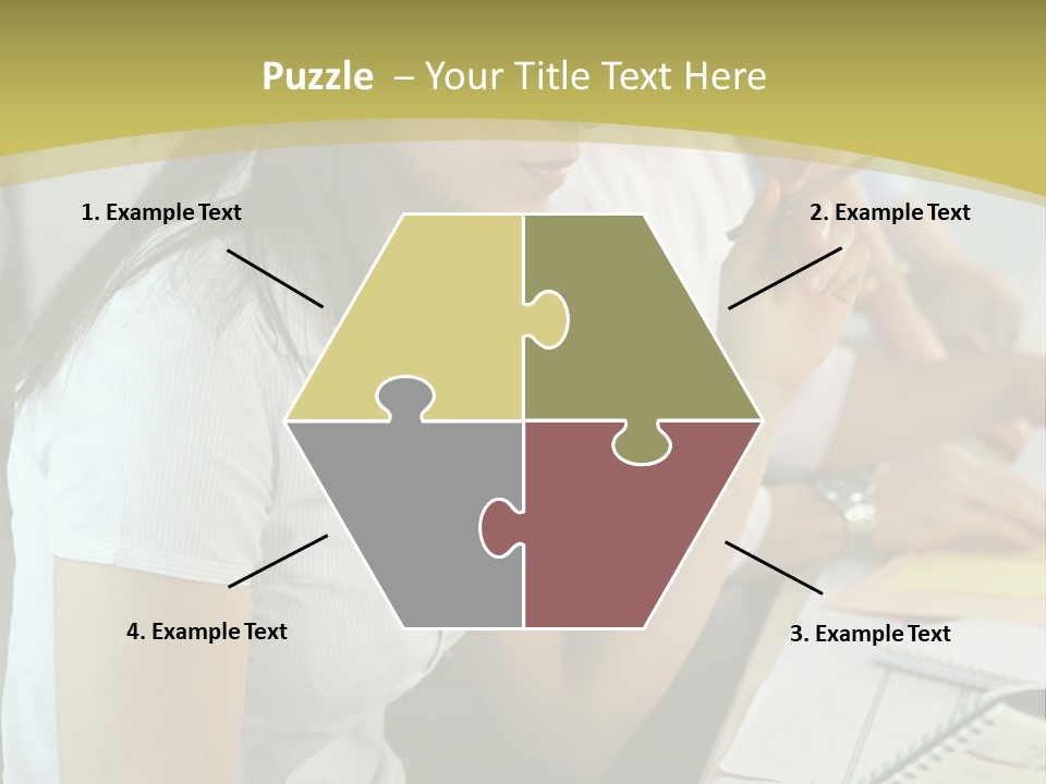 Teacher Women Study PowerPoint Template