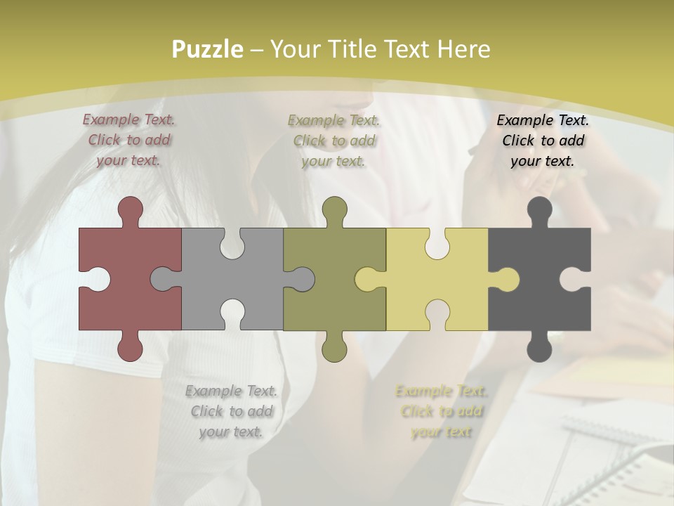 Teacher Women Study PowerPoint Template