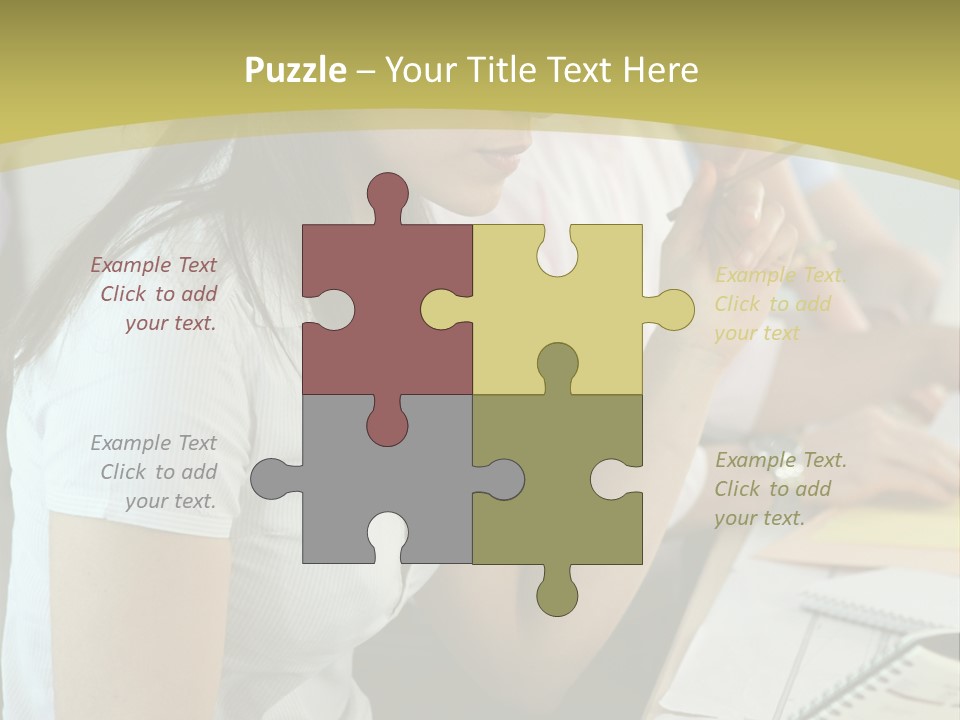 Teacher Women Study PowerPoint Template