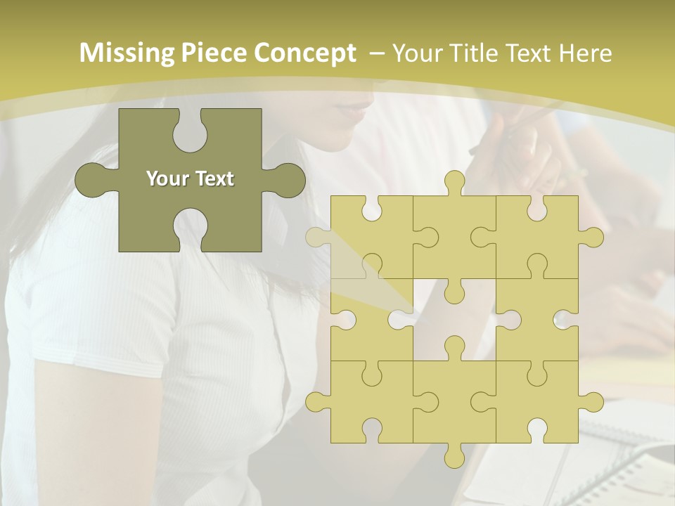 Teacher Women Study PowerPoint Template