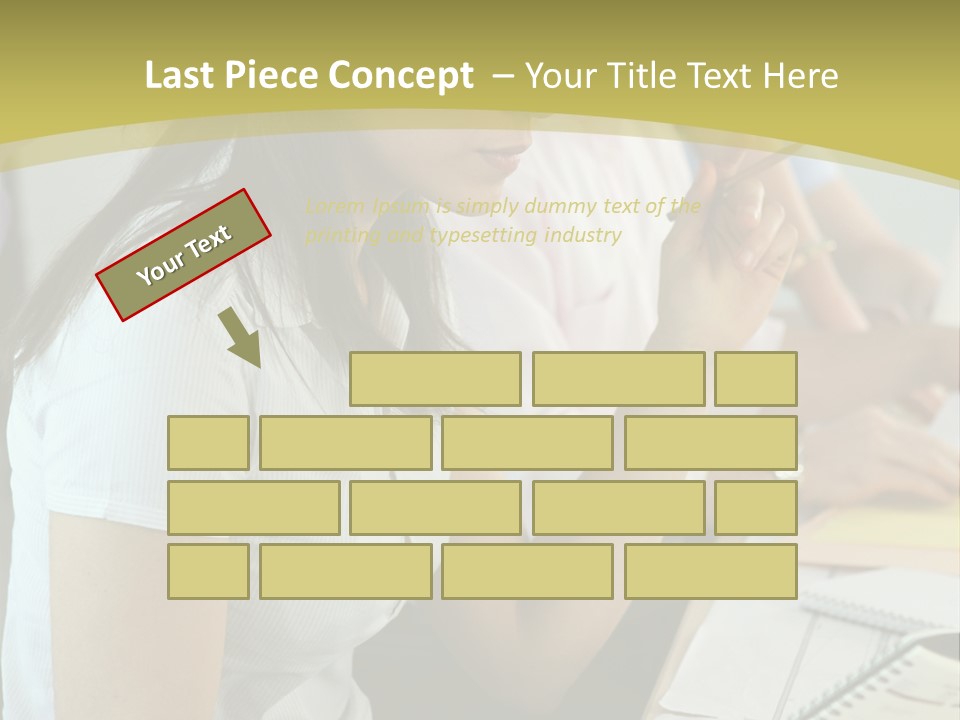 Teacher Women Study PowerPoint Template