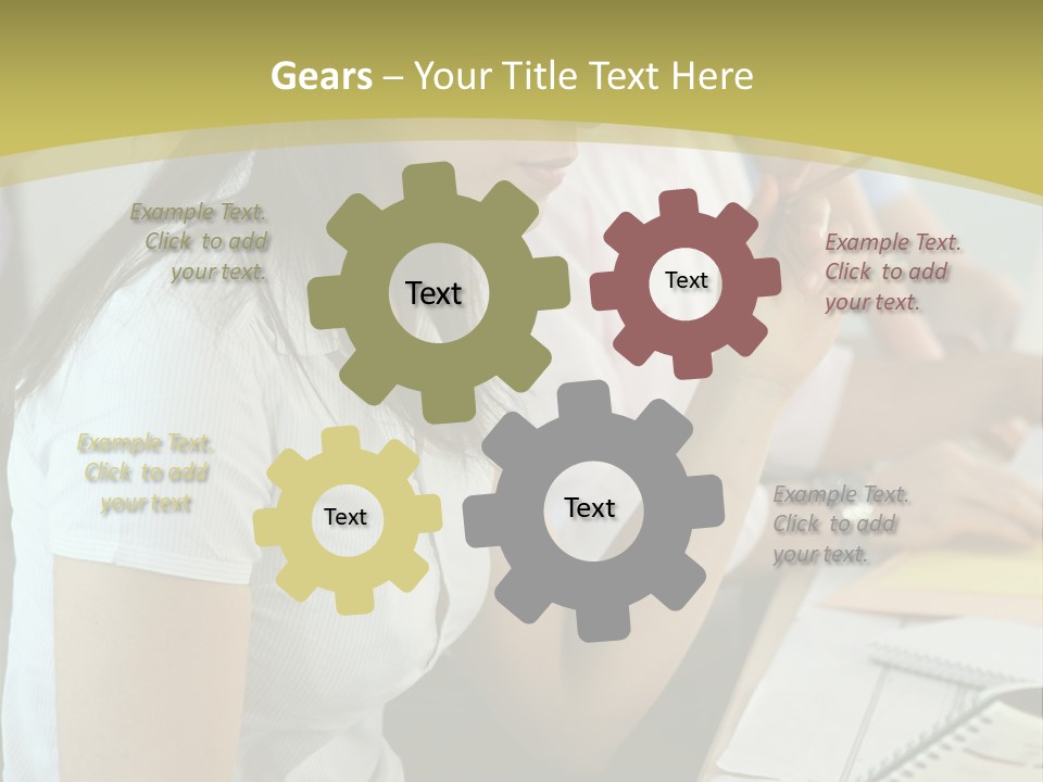 Teacher Women Study PowerPoint Template