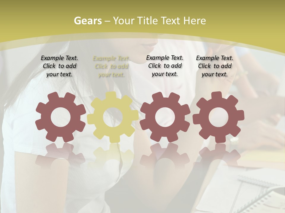 Teacher Women Study PowerPoint Template