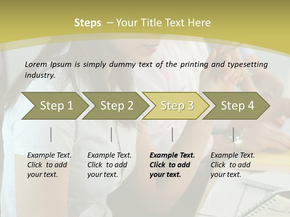 Teacher Women Study PowerPoint Template