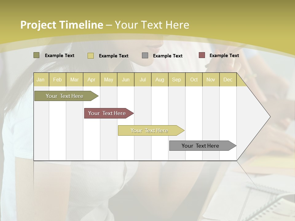 Teacher Women Study PowerPoint Template