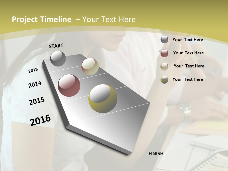 Teacher Women Study PowerPoint Template
