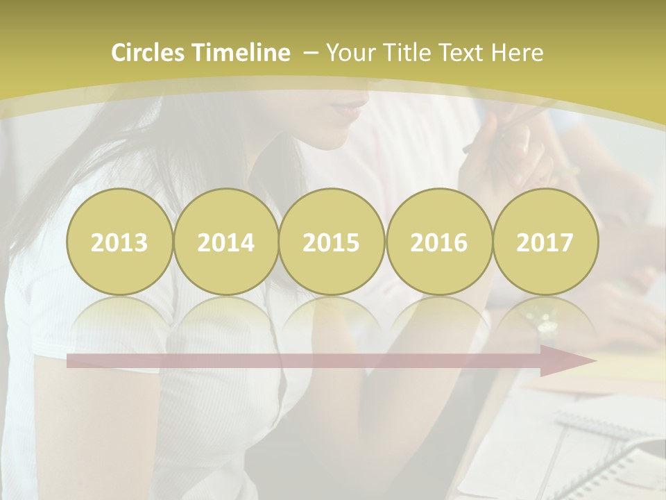 Teacher Women Study PowerPoint Template