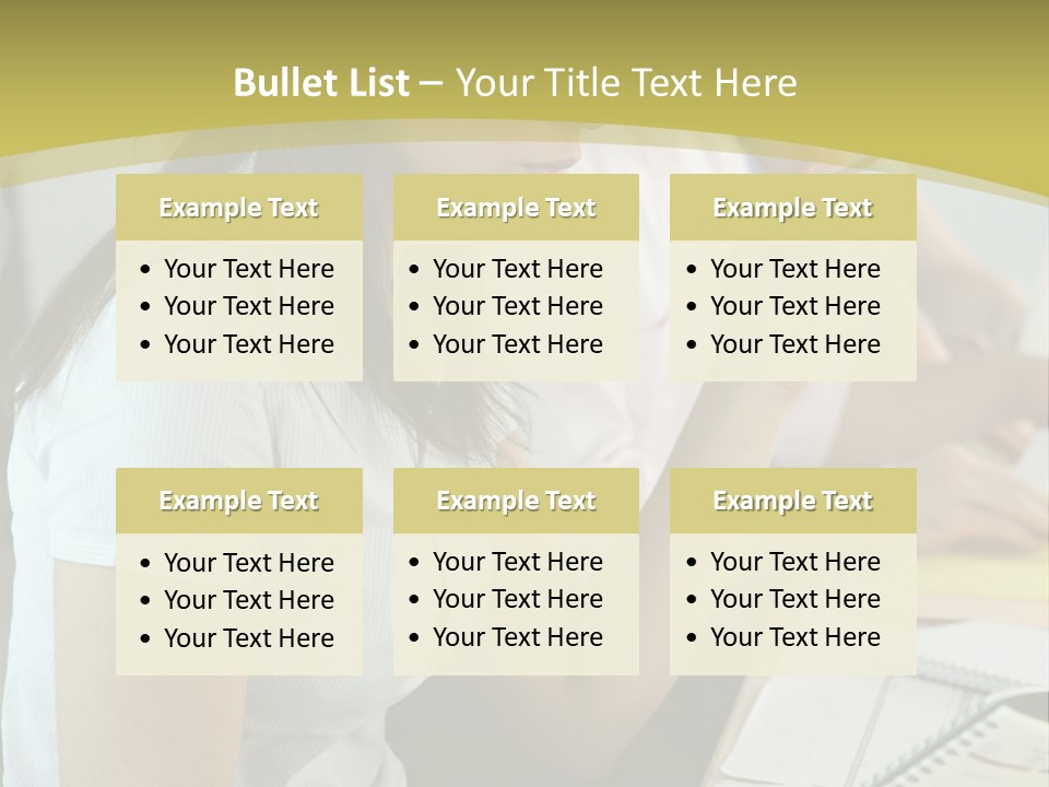 Teacher Women Study PowerPoint Template