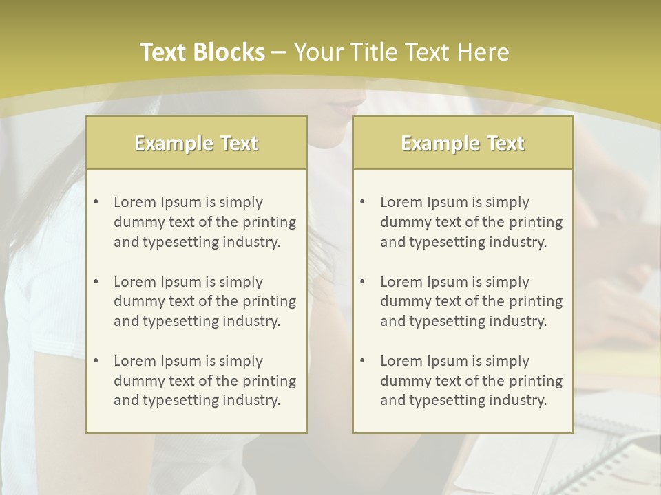 Teacher Women Study PowerPoint Template