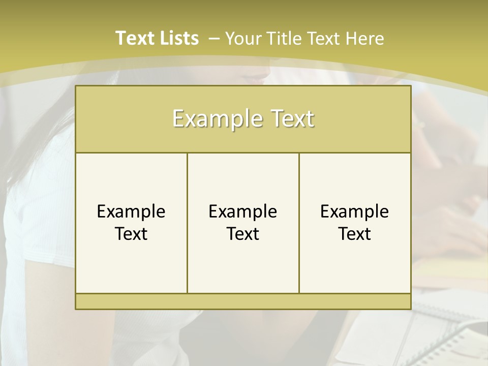 Teacher Women Study PowerPoint Template