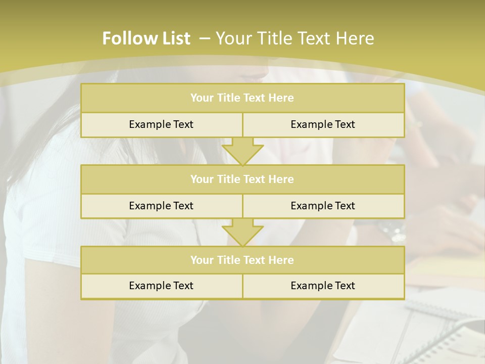 Teacher Women Study PowerPoint Template