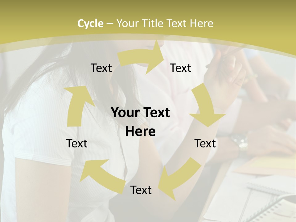 Teacher Women Study PowerPoint Template