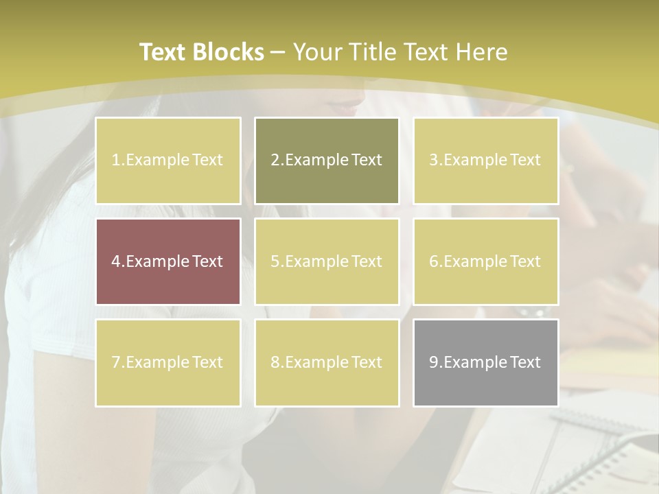Teacher Women Study PowerPoint Template
