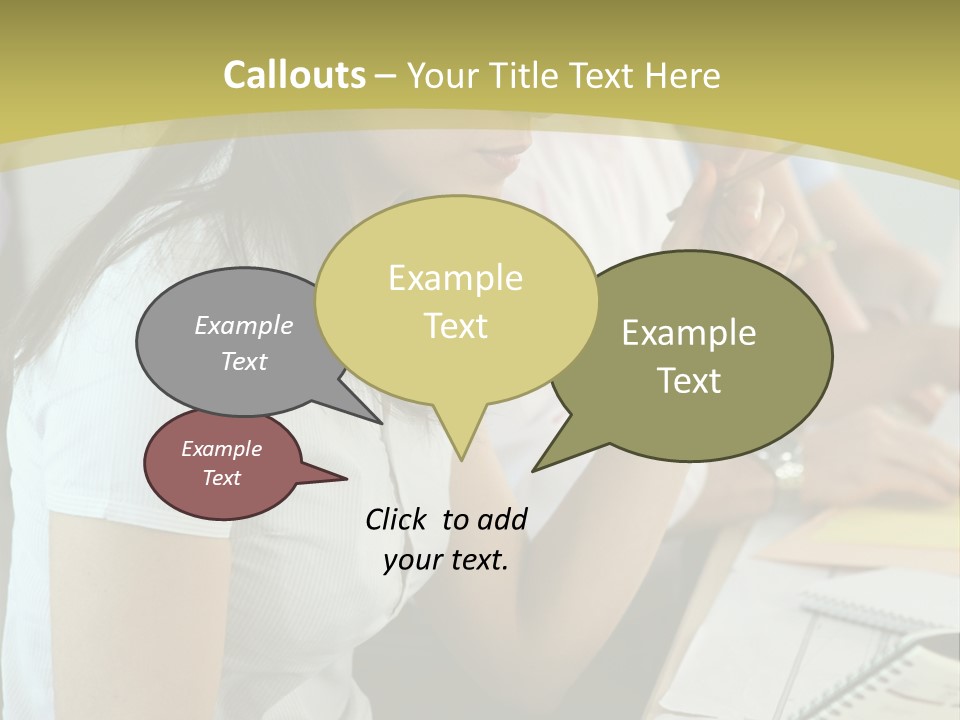 Teacher Women Study PowerPoint Template