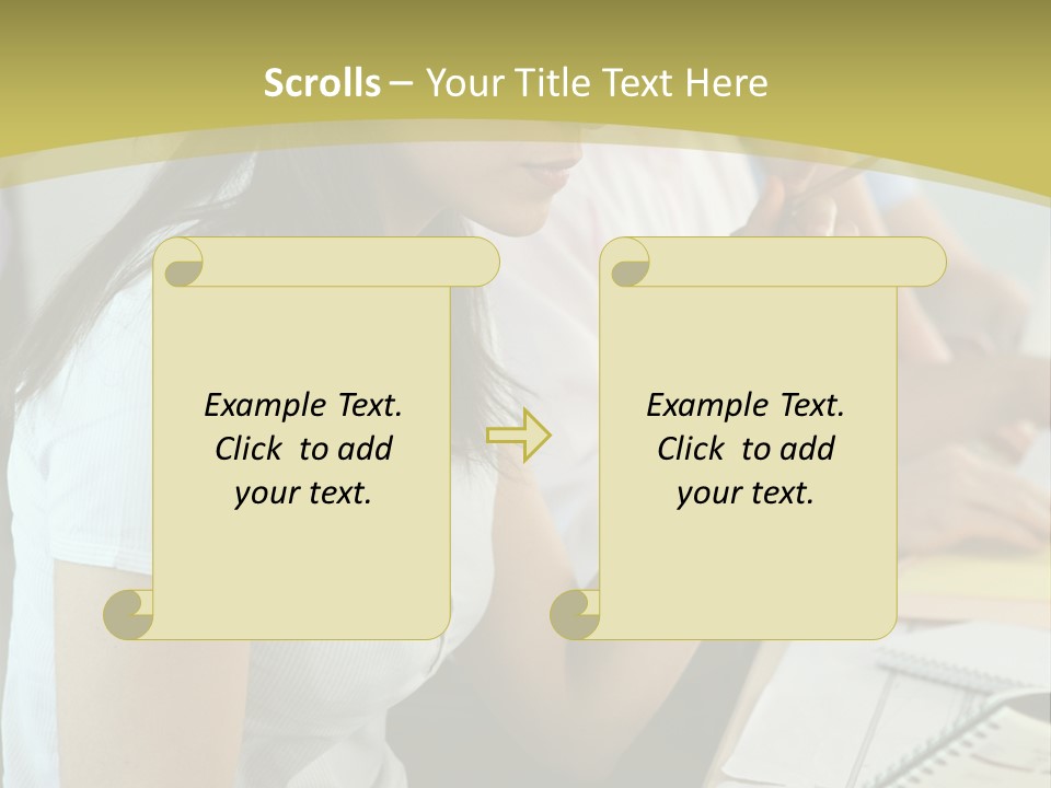 Teacher Women Study PowerPoint Template