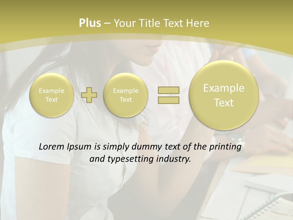 Teacher Women Study PowerPoint Template
