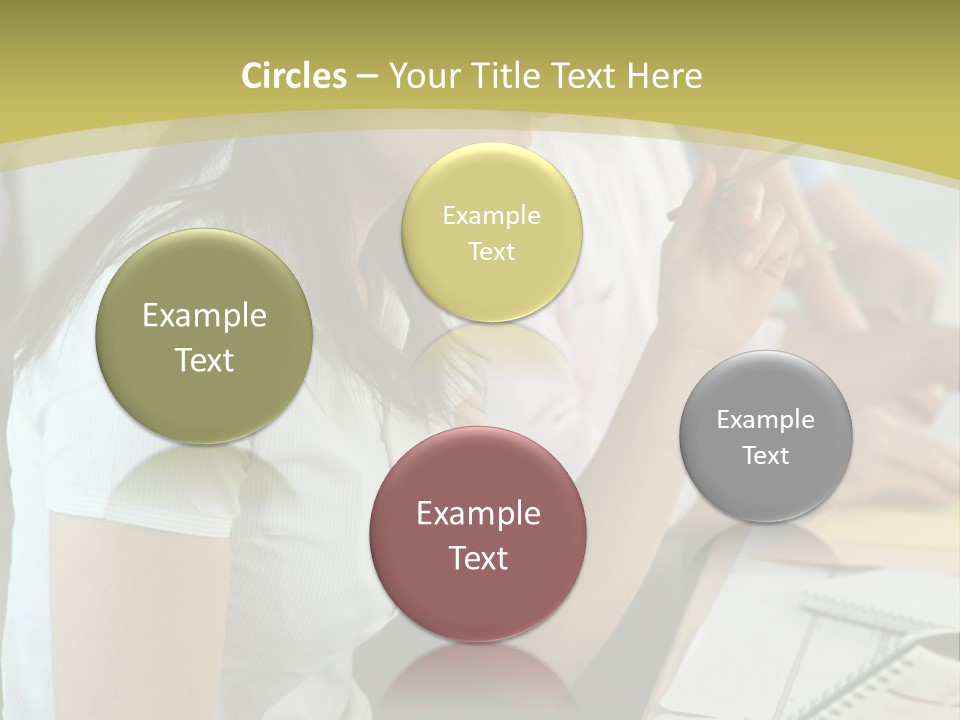 Teacher Women Study PowerPoint Template